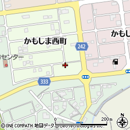 島根県益田市かもしま西町1-2周辺の地図