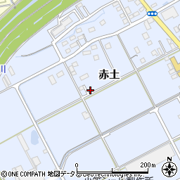静岡県菊川市赤土1445-2周辺の地図