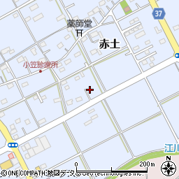静岡県菊川市赤土890-8周辺の地図