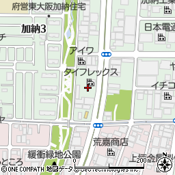 大阪府東大阪市加納3丁目12周辺の地図