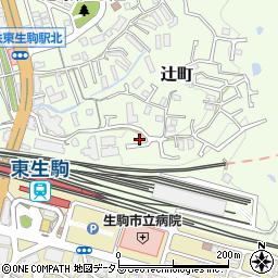 奈良県生駒市辻町995-79周辺の地図