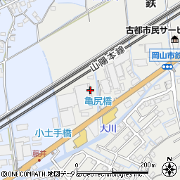 岡山県岡山市東区鉄328周辺の地図