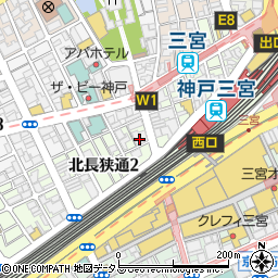 かに道楽　三宮店周辺の地図