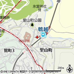 兵庫県神戸市兵庫区里山町周辺の地図