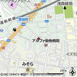 静岡県浜松市中央区森田町146周辺の地図