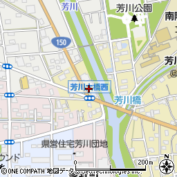静岡県浜松市中央区芳川町45周辺の地図