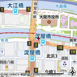 日本貿易保険（独立行政法人）大阪支店周辺の地図
