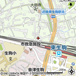奈良県生駒市辻町771-20周辺の地図