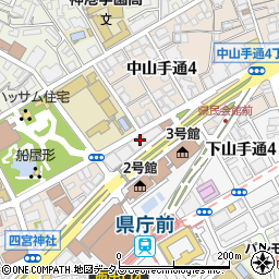 兵庫県住宅供給公社　住宅管理部募集担当周辺の地図