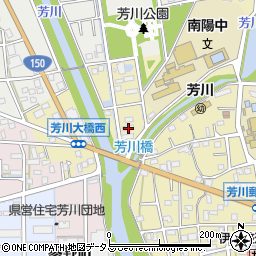 静岡県浜松市中央区芳川町100周辺の地図