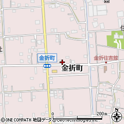 静岡県浜松市中央区金折町660周辺の地図
