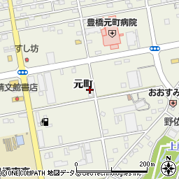 愛知県豊橋市南大清水町元町327周辺の地図