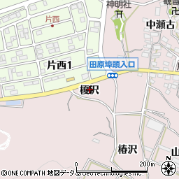 愛知県田原市片浜町榎沢周辺の地図