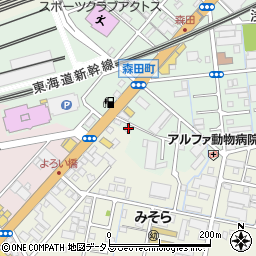 静岡県浜松市中央区森田町385周辺の地図