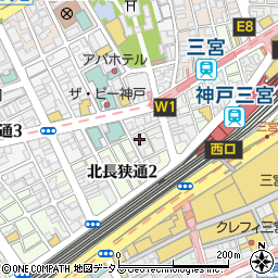 焼肉 ふうふう亭 三宮店周辺の地図