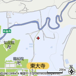 奈良県奈良市雑司町周辺の地図