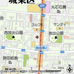 丸一商事大阪周辺の地図