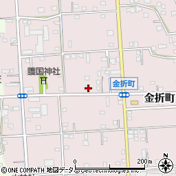 静岡県浜松市中央区金折町409周辺の地図