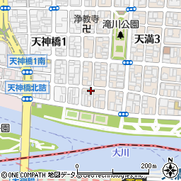 大阪府大阪市北区天満4丁目3-12周辺の地図