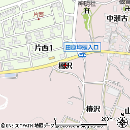 愛知県田原市片浜町（榎沢）周辺の地図