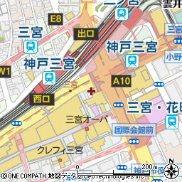 神戸三宮アステオ歯科周辺の地図