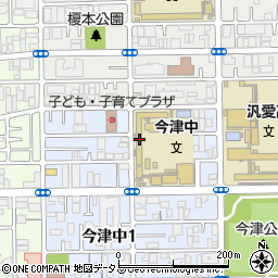 大阪市立今津中学校周辺の地図