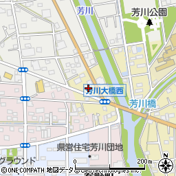 静岡県浜松市中央区芳川町7周辺の地図