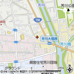 静岡県浜松市中央区芳川町3周辺の地図
