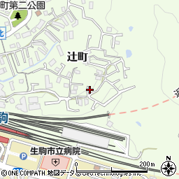 奈良県生駒市辻町993-12周辺の地図