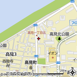 大阪市営高見住宅４３号館周辺の地図