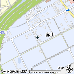 静岡県菊川市赤土1446-2周辺の地図