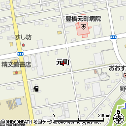 愛知県豊橋市南大清水町元町周辺の地図