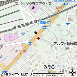 静岡県浜松市中央区森田町384周辺の地図