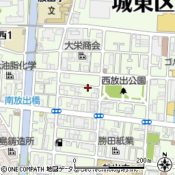 大阪府大阪市城東区放出西周辺の地図