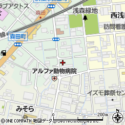 静岡県浜松市中央区森田町83周辺の地図