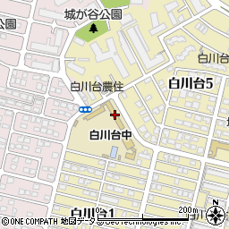 神戸市立白川台中学校周辺の地図