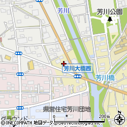 静岡県浜松市中央区芳川町13周辺の地図