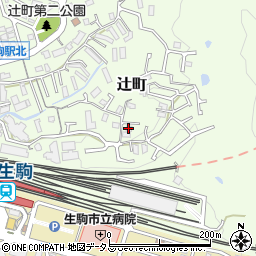 ヴェルシャトウ東生駒周辺の地図