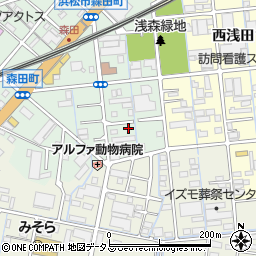 静岡県浜松市中央区森田町84周辺の地図