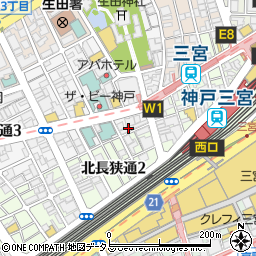 花太郎神戸三宮店周辺の地図