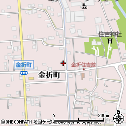 静岡県浜松市中央区金折町676周辺の地図