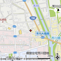 静岡県浜松市中央区芳川町2周辺の地図