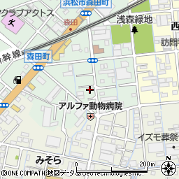 静岡県浜松市中央区森田町137周辺の地図