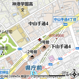 兵庫県ひょうご女性交流館周辺の地図
