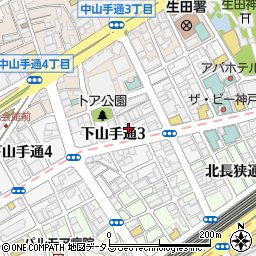 カーサ神戸下山手周辺の地図