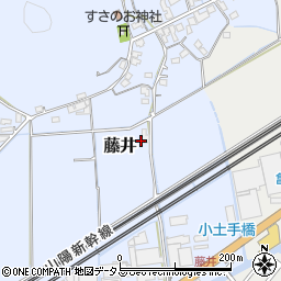 岡山県岡山市東区藤井周辺の地図