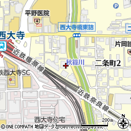 奈良県奈良市西大寺栄町3周辺の地図