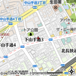 カーサ神戸下山手周辺の地図