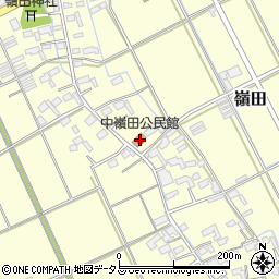 中嶺田公民館周辺の地図