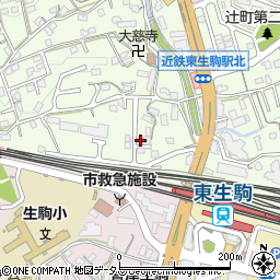 奈良県生駒市辻町771-14周辺の地図
